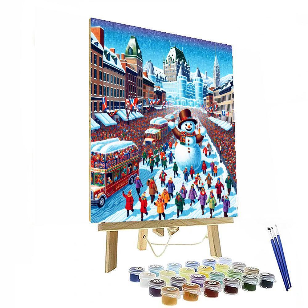 Carnaval De Quebec - Quebec City Paint By Numbers Art