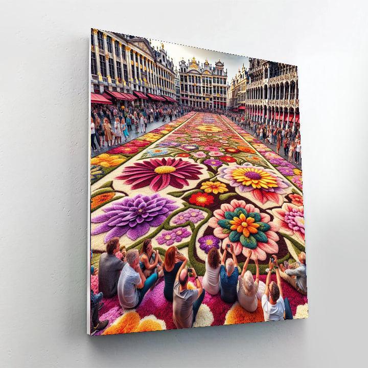 The Flower Carpet Of Brussels Painting Number Kit