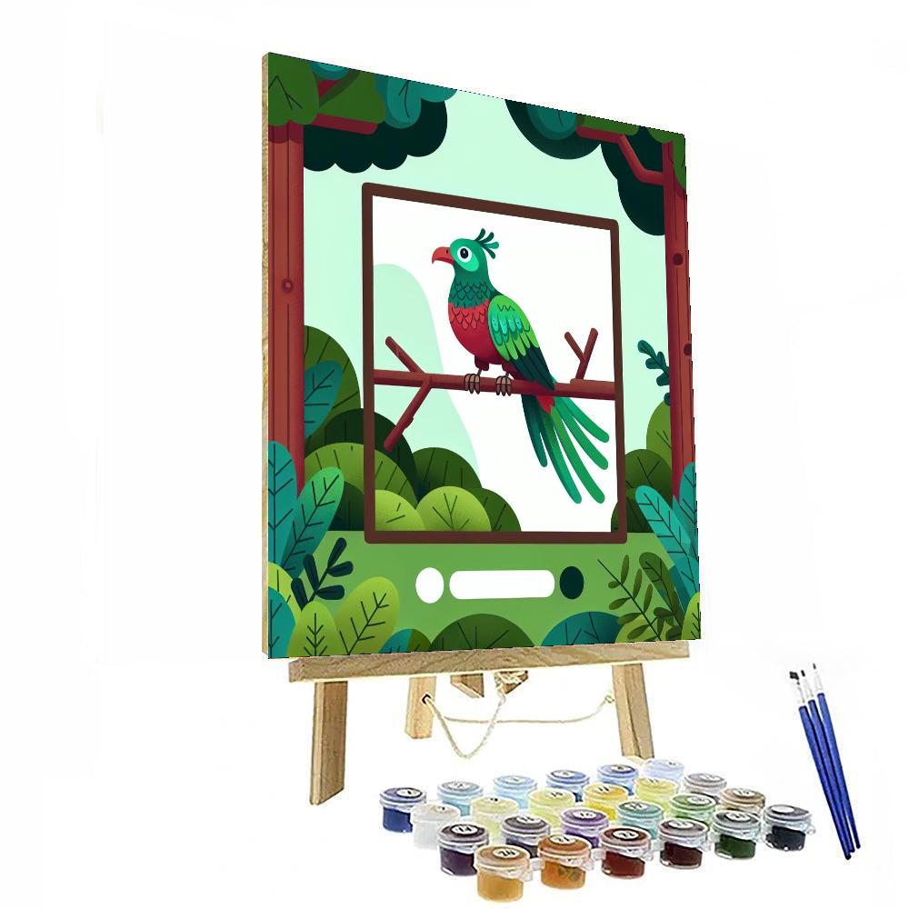 Quiet Quetzal Paint By Numbers Art