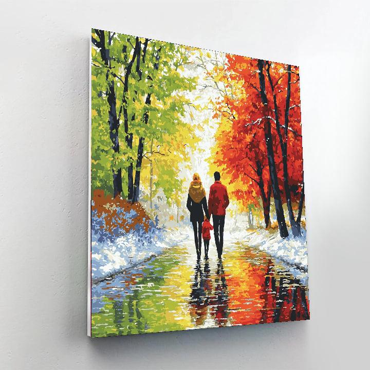 A Stroll Through The Seasons Number Painting