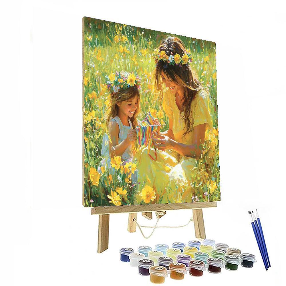 Flower Crown Celebration DIY Paint By Numbers