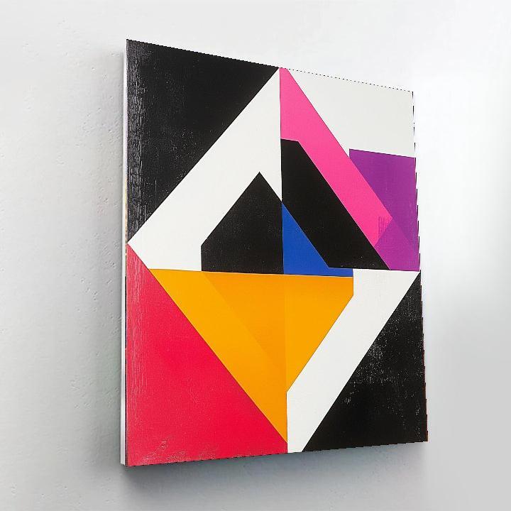 Kazimir Malevich Inspired Harmony Of Geometric Shapes  Number Painting