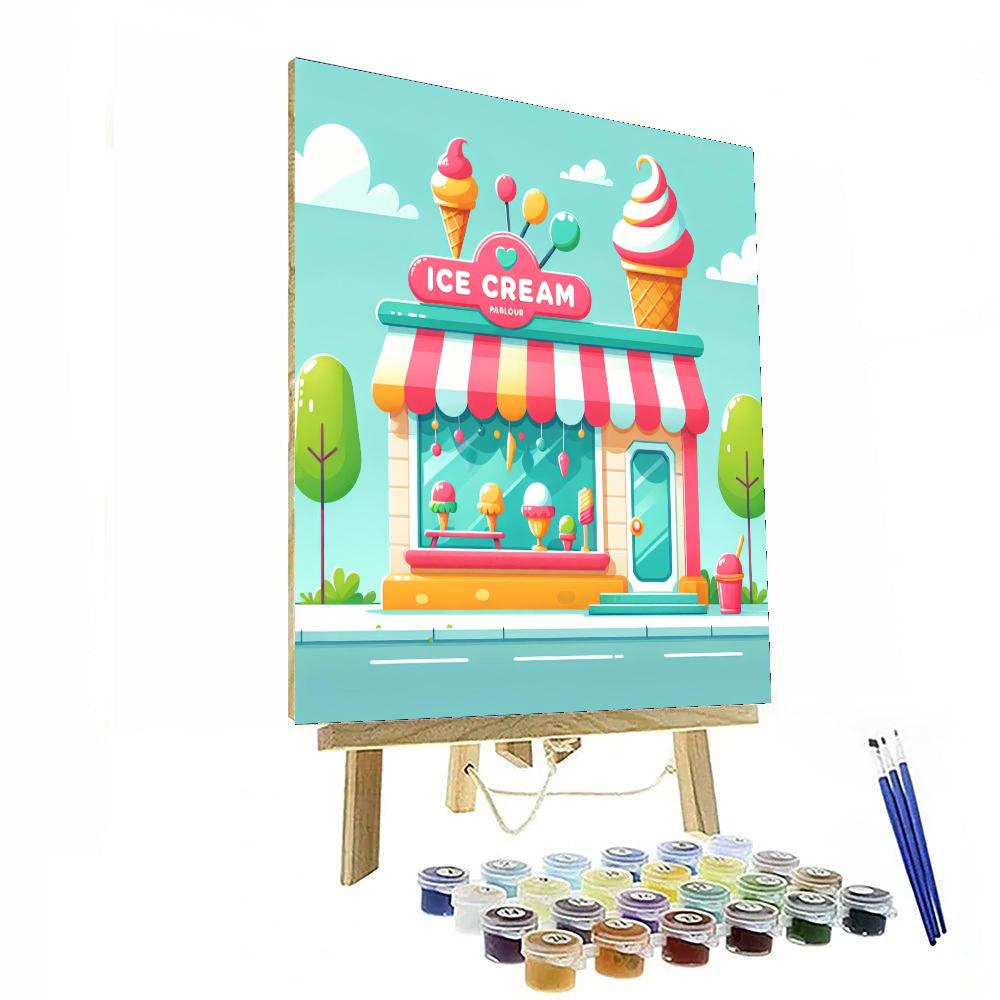 Ice Cream Parlour Fun Paint By Color