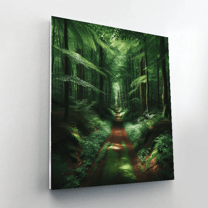 Secluded Forest Path Paint By Numbers