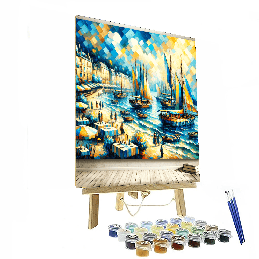Charming Harbor View Painting By Numbers Kit