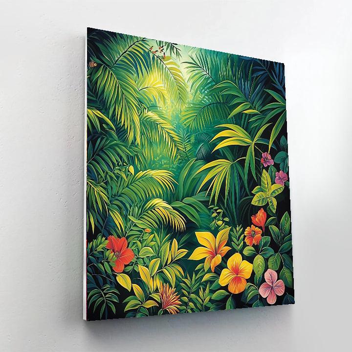 Henri Rousseau Inspired Lush Jungle Symphony  Paint By Numbers