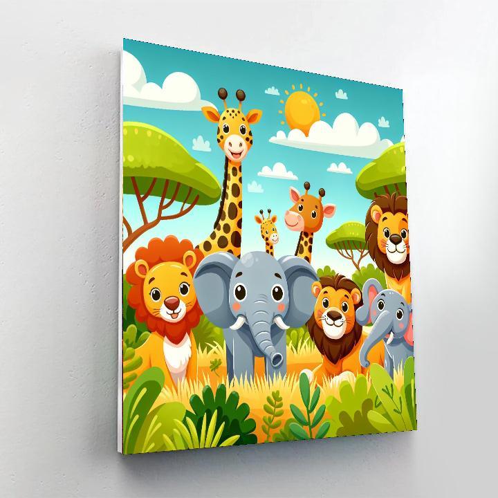 Exciting Safari Adventure Paint By Numbers