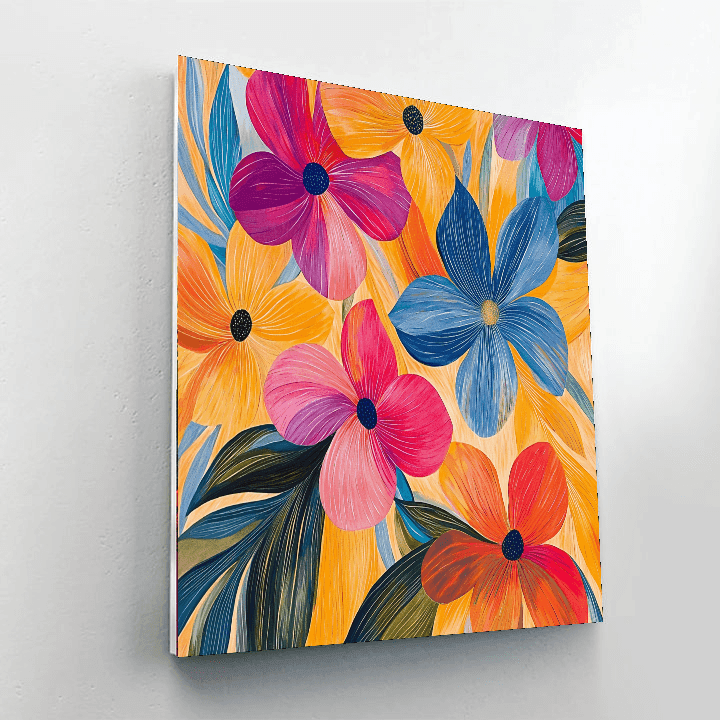 Henri Matisse Inspired Dancing Flowers In The Breeze  Paint By Numbers Kits