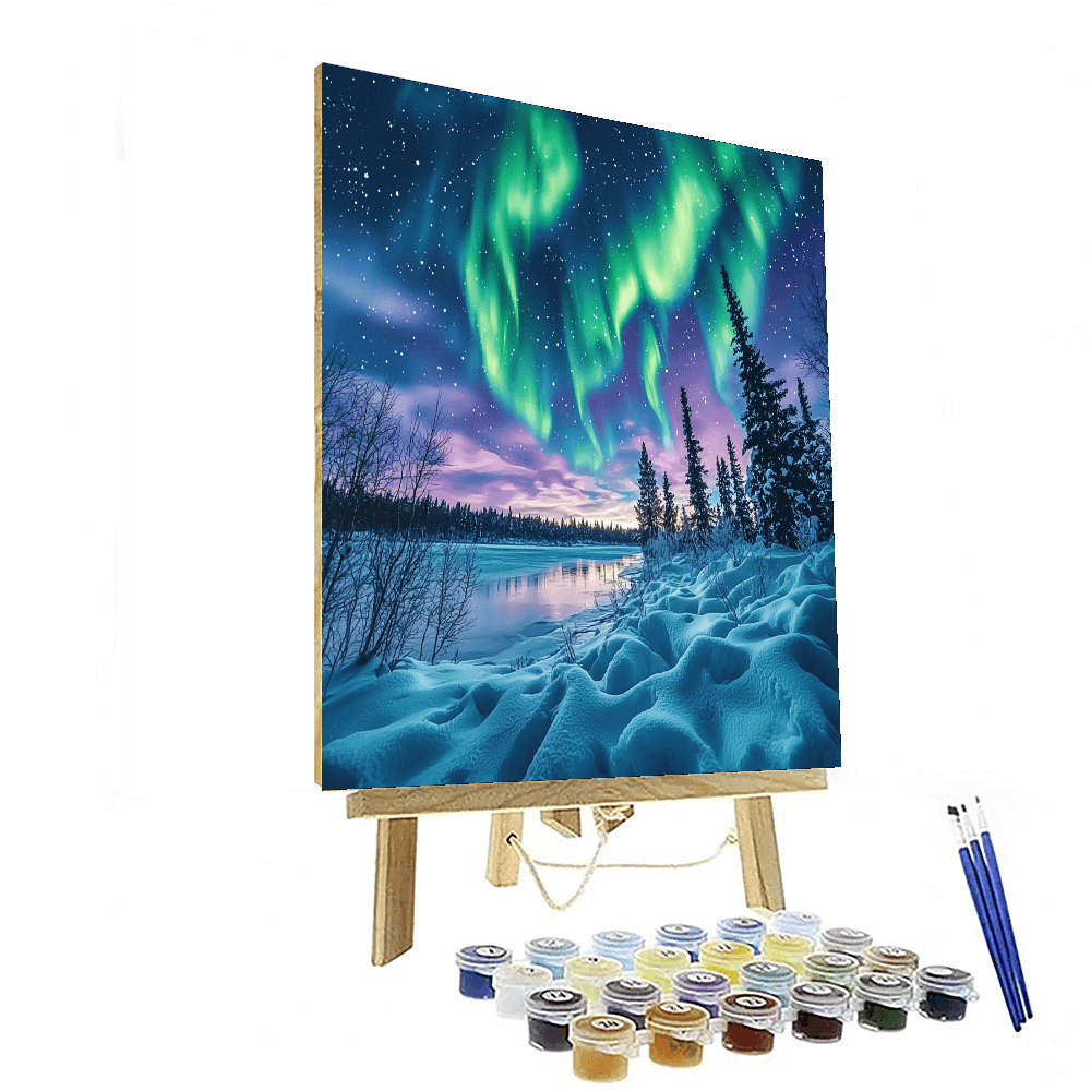 Northern Lights - Lapland Numbered Painting Kits