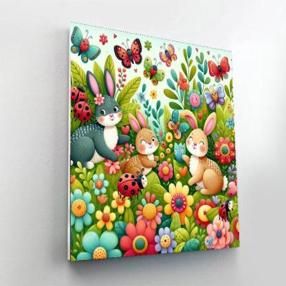 Playful Garden Creatures Paint By Number