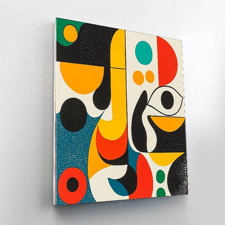 Joan Miró Inspired Eclectic Echoes  Paint By Color
