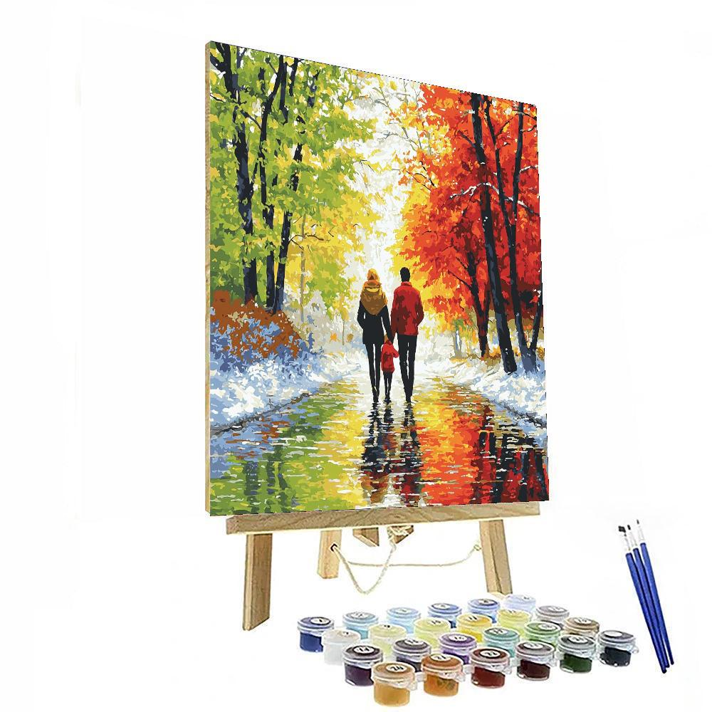 A Stroll Through The Seasons Number Painting