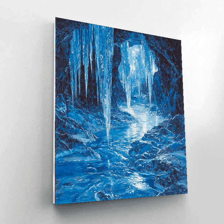 Mendenhall Ice Caves, Juneau Painting Number Kit