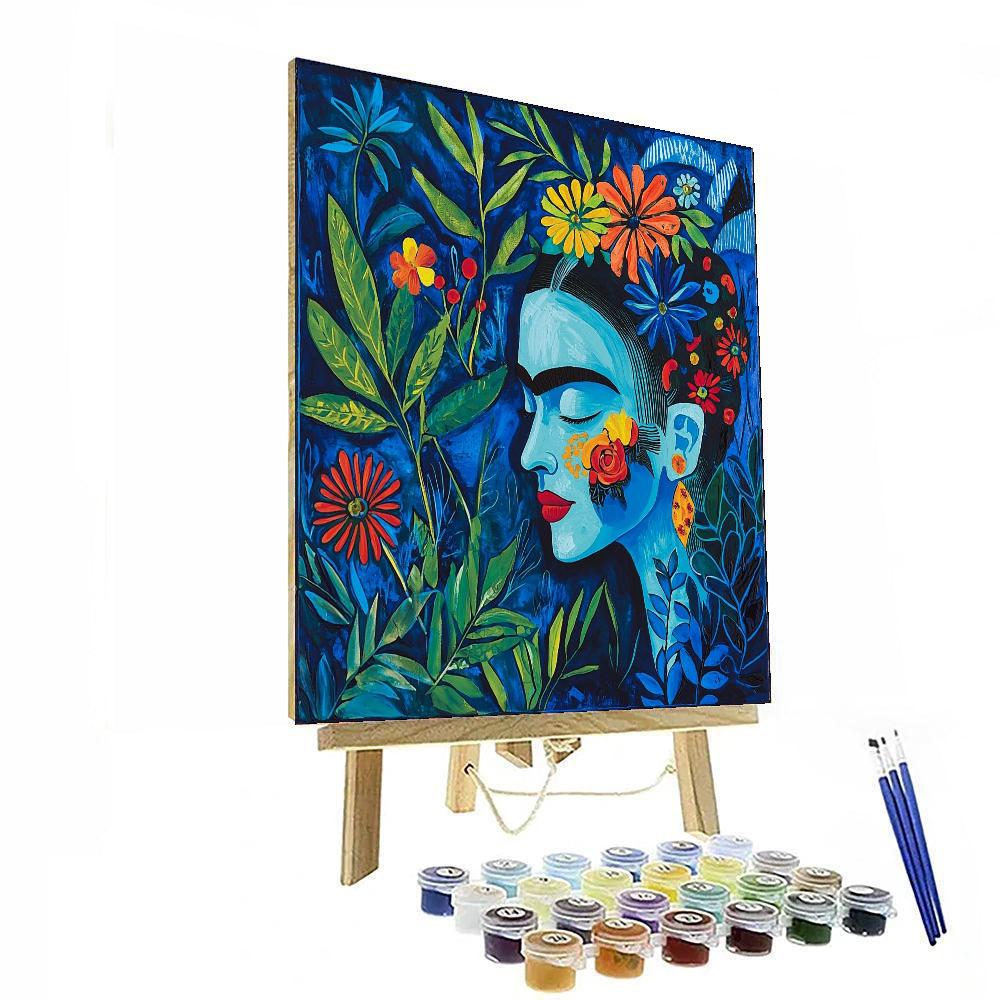 Frida Kahlo Inspired Symphony Of Inner Worlds  Painting By Numbers Kit