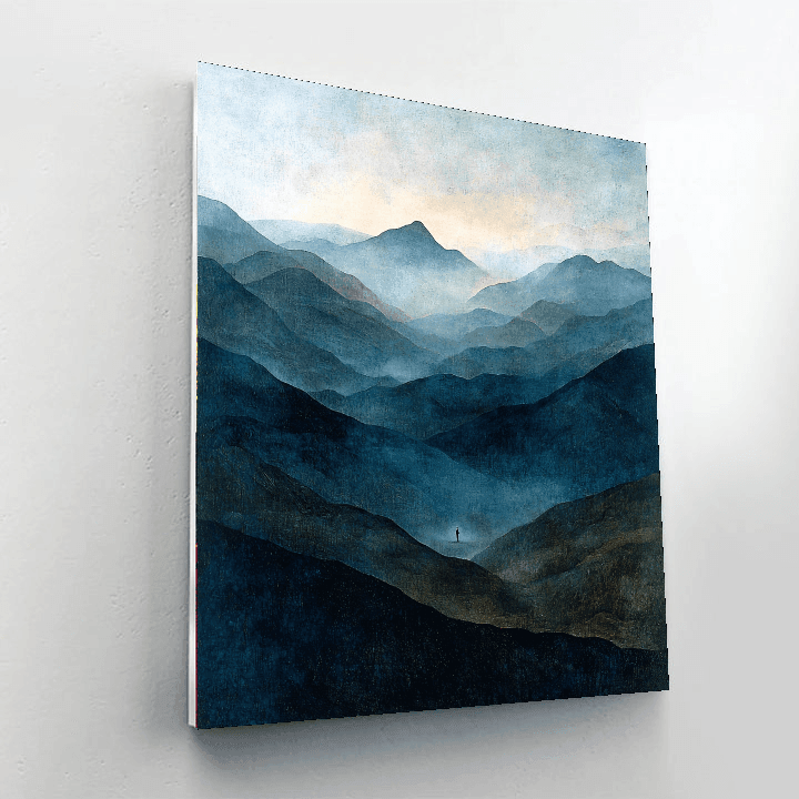 Caspar David Friedrich Inspired Shadows Of Time  Paint By Numbers Kits