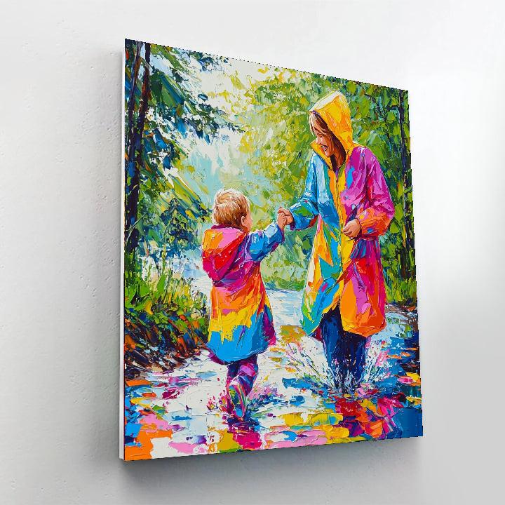 Joyful Dance In The Rain Paint By Numbers Kits