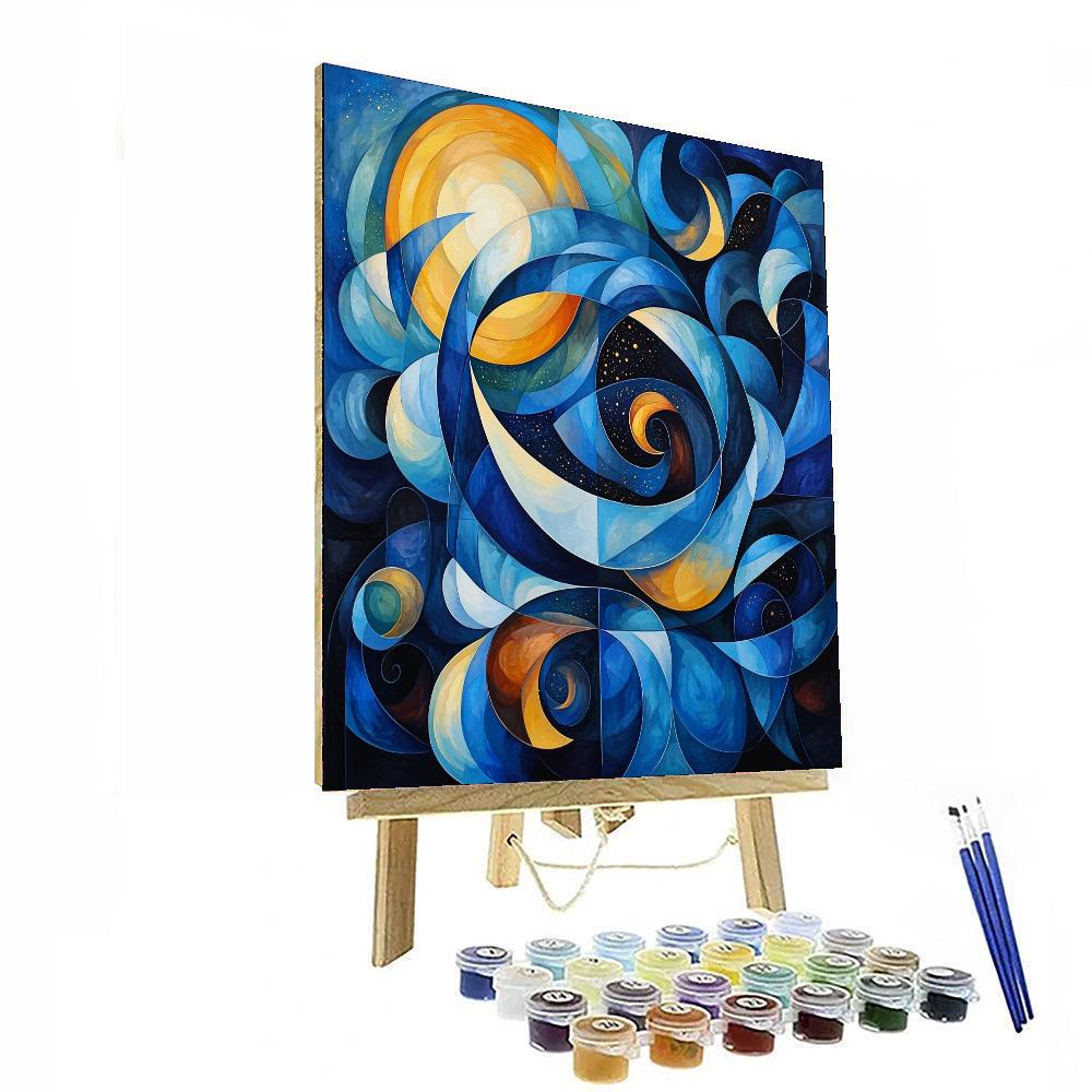 Paul Klee Inspired Melody Of The Cosmos  Numbered Painting Kits