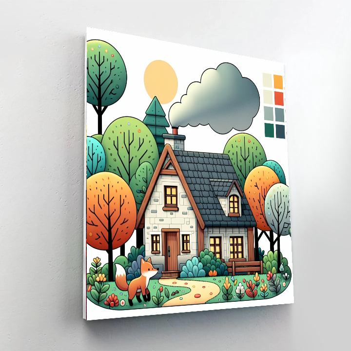 Cozy Cottage Chronicles Number Painting
