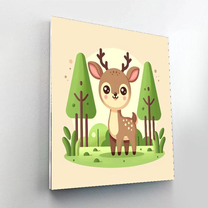 Daring Deer Paint By Numbers Art