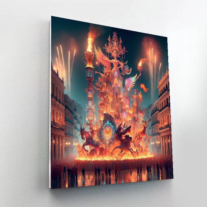 Fallas De Valencia - Valencia, Spain Paint By Numbers Art