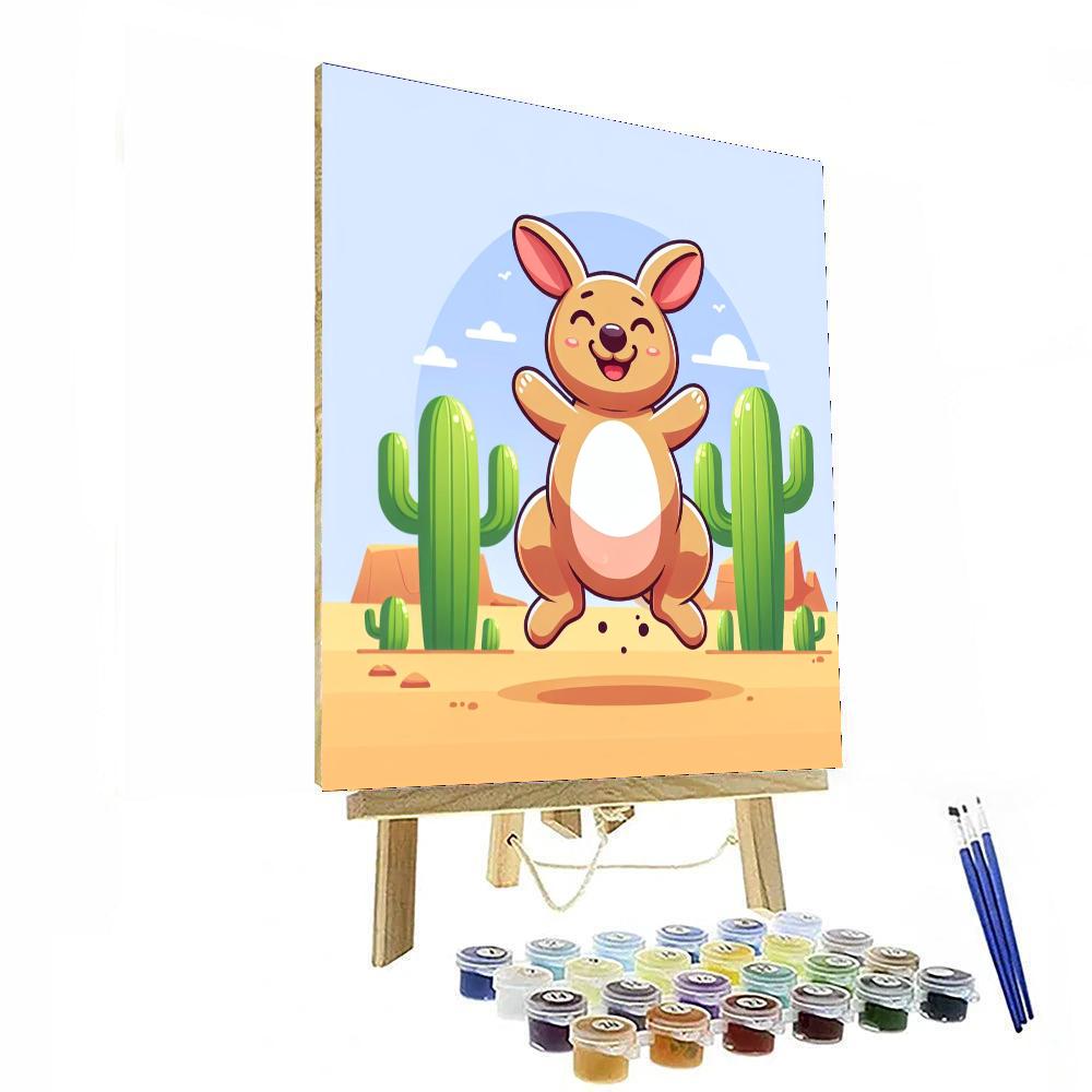 Exploring Kangaroo Paint By Numbers Art