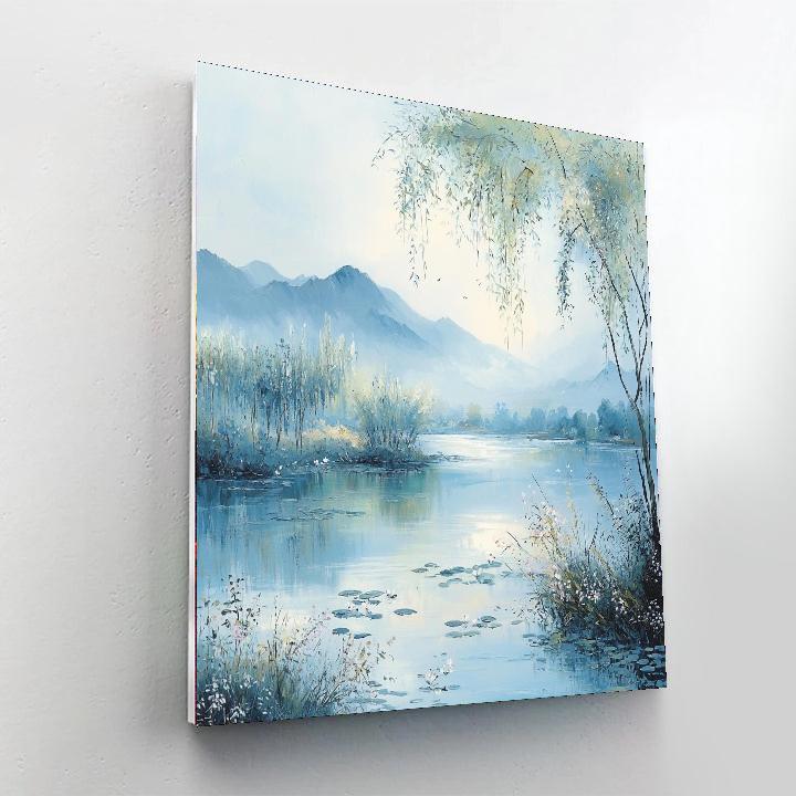 Zhao Mengfu Inspired Serenade Of Tranquility  Paint By Number