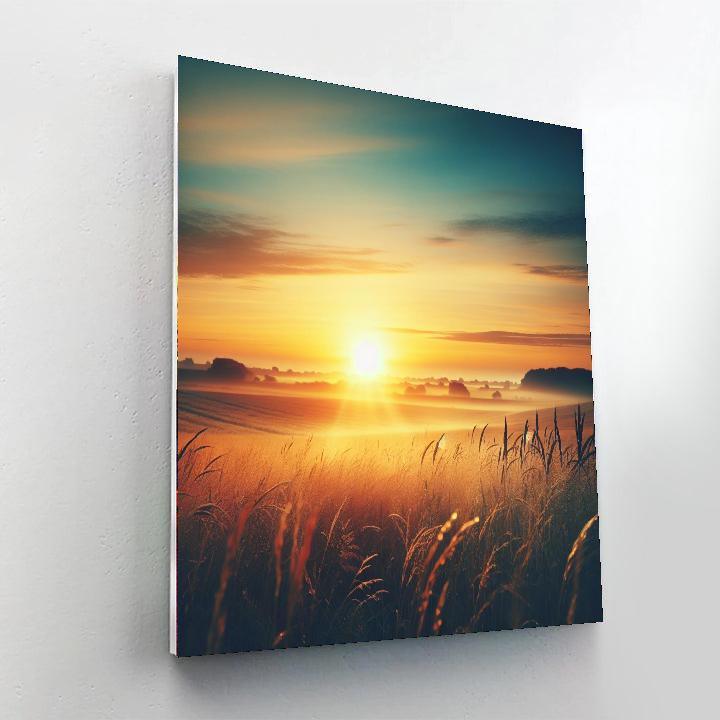 Peaceful Country Sunrise Paint By Numbers