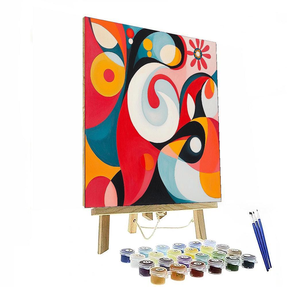 Joan Miró Inspired Playful Abstraction  Numbered Painting Kits