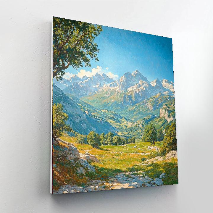 Thomas Cole Inspired Majestic Landscape  Paint By Numbers