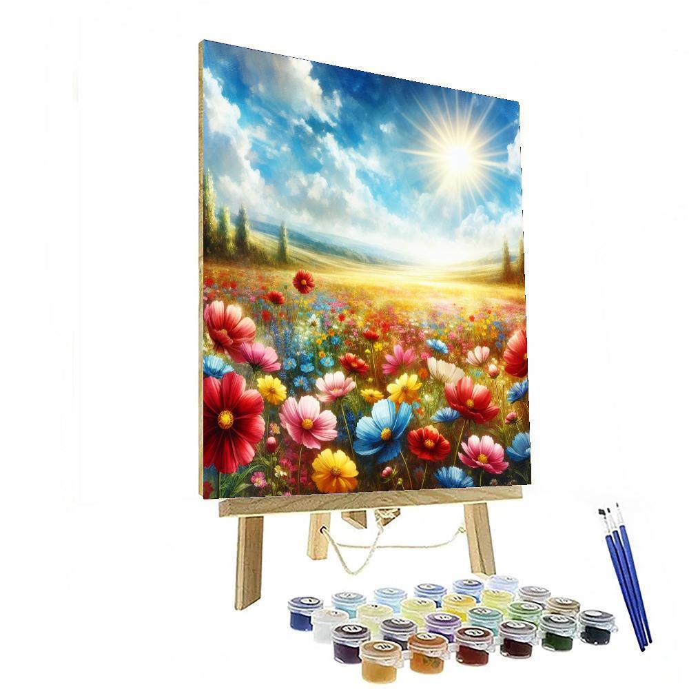 Sunshine And Flower Fields Paint By Numbers Kits