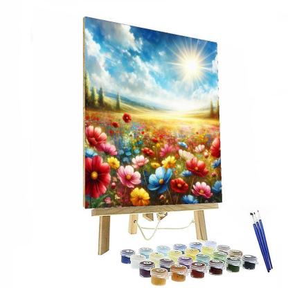 Sunshine And Flower Fields Paint By Numbers Kits