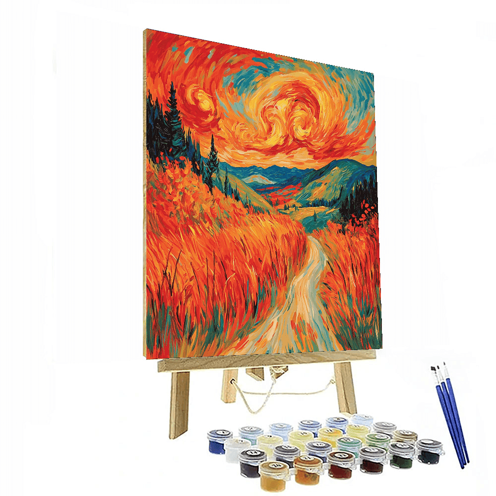 Edvard Munch Inspired Munch's Autumn Vibes  Painting By Numbers Kit