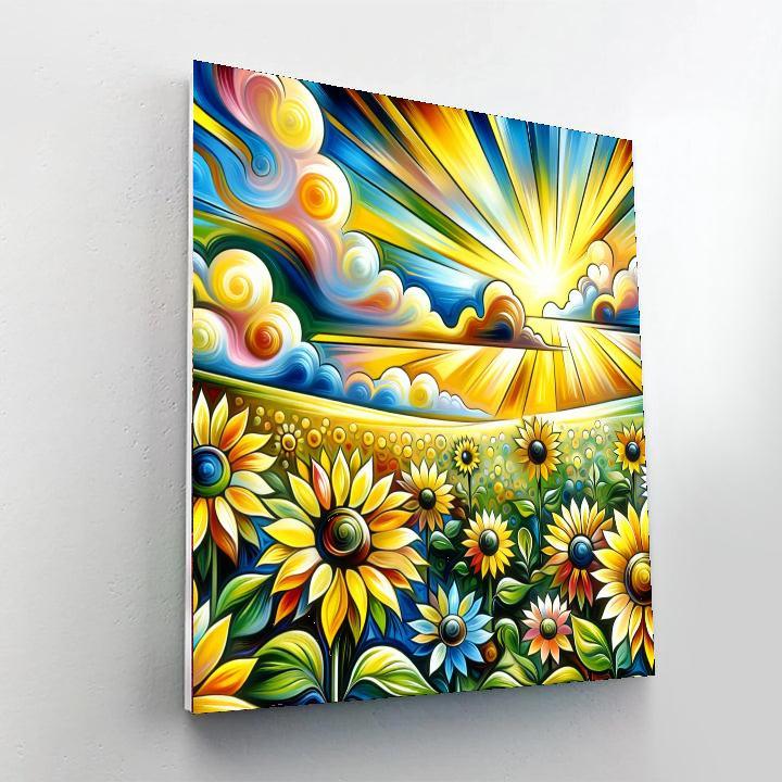 Sunflower Meadow Joy DIY Paint By Numbers