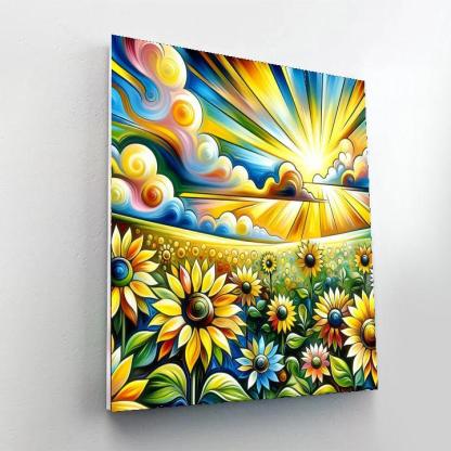Sunflower Meadow Joy DIY Paint By Numbers