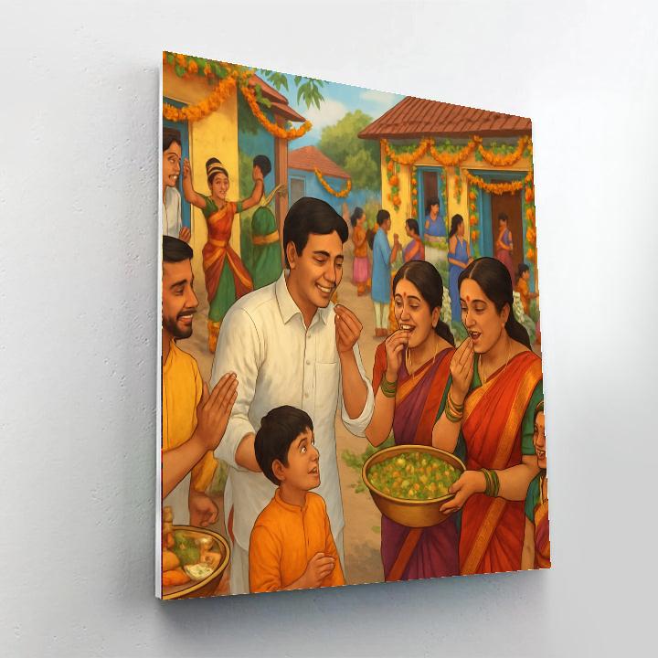 Ougadi - India Paint By Numbers Art