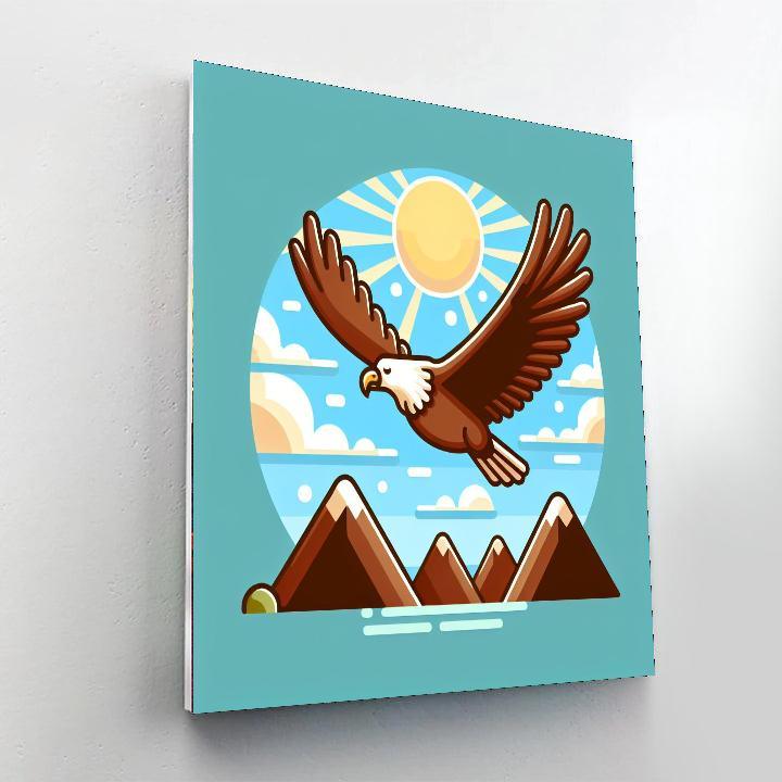 Exciting Eagle Painting Number Kit