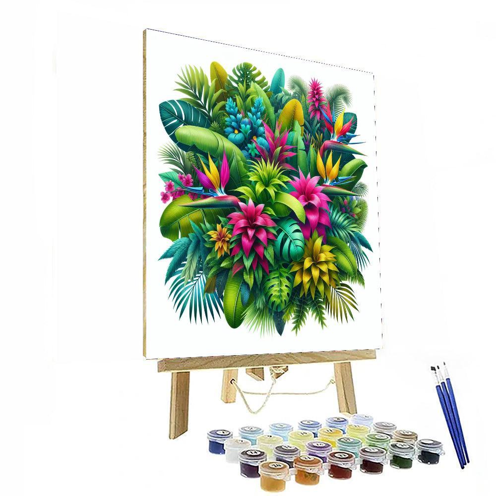 Tropical Flora Fiesta - DIY Painting By Numbers Kit – Artistry Rack