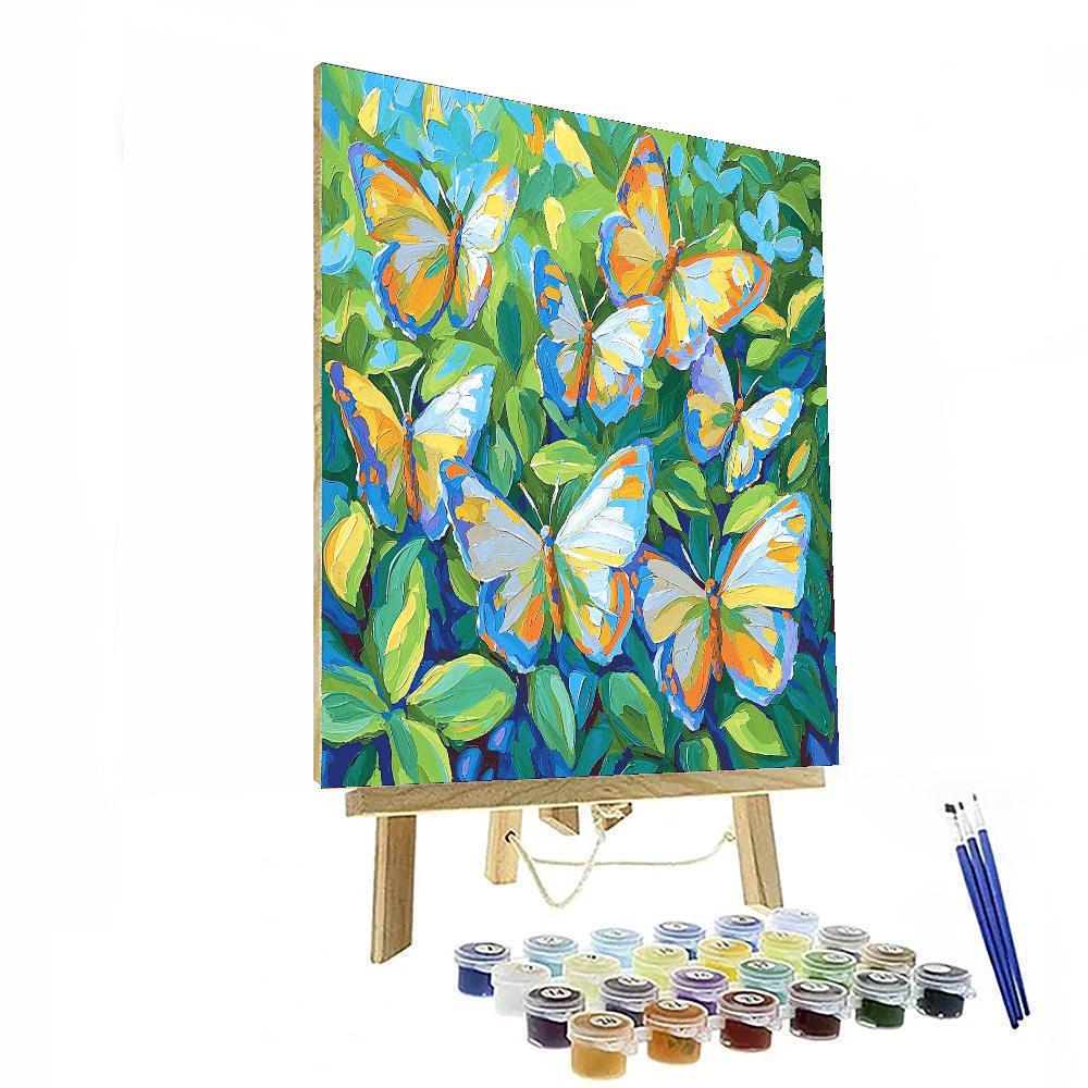 Chasing Butterflies Paint By Number