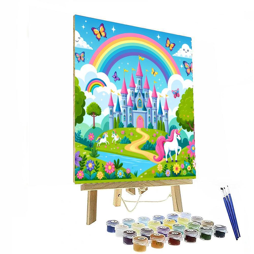 Magical Castle Dream Paint By Numbers Art