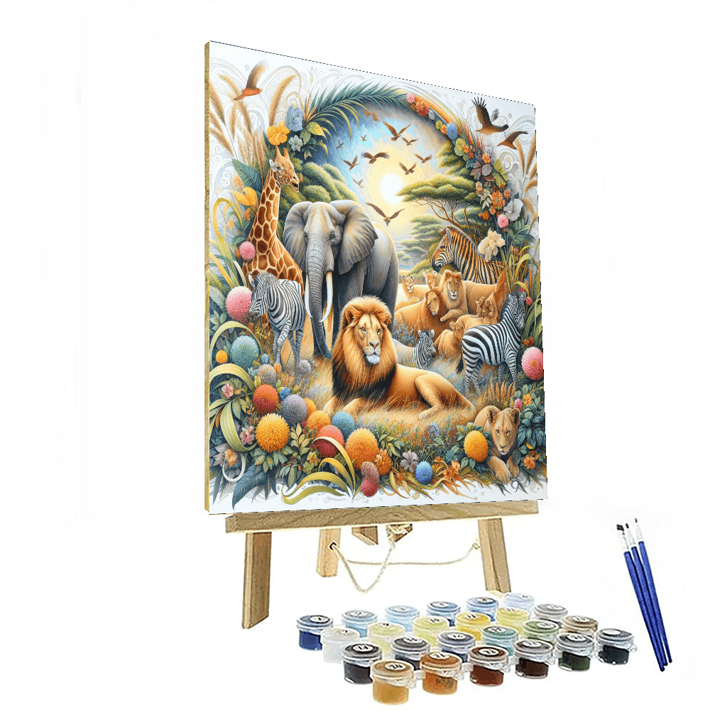 Adventurous Animal Safari Paint By Numbers