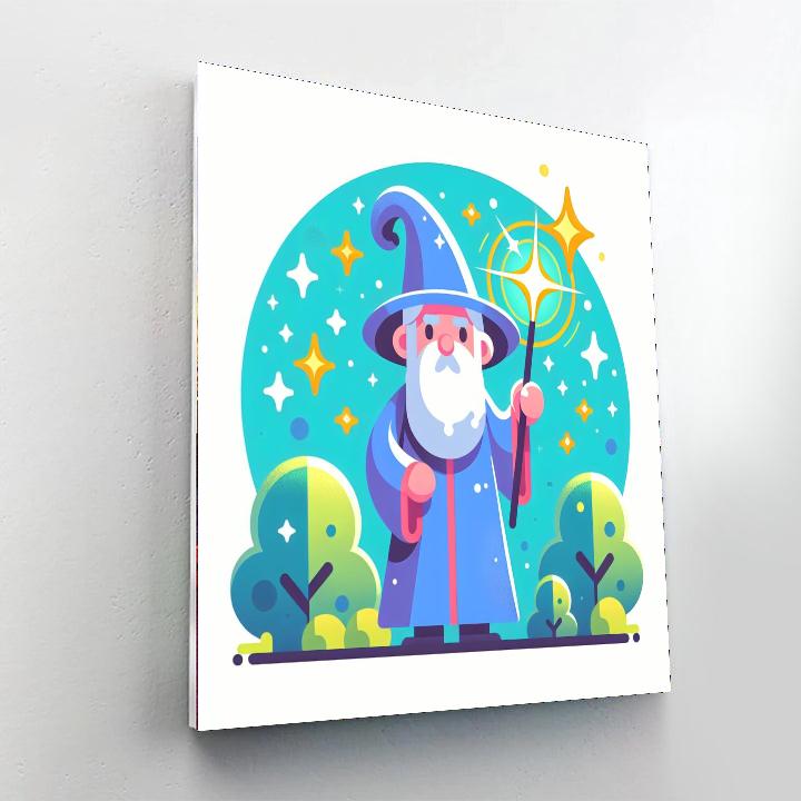 Mystical Wizard's World Painting By Numbers Kit