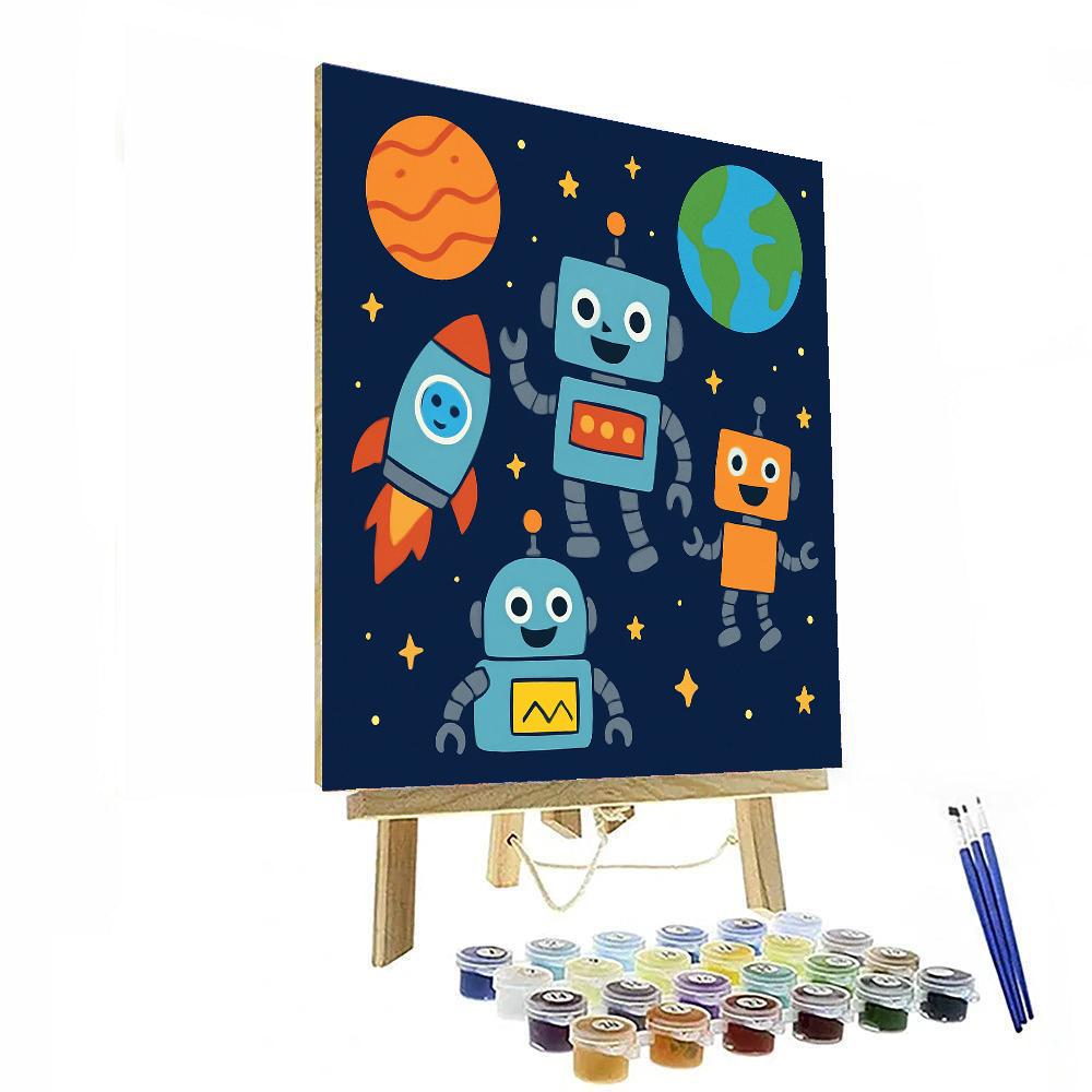 Innovative Space Robots DIY Paint By Numbers