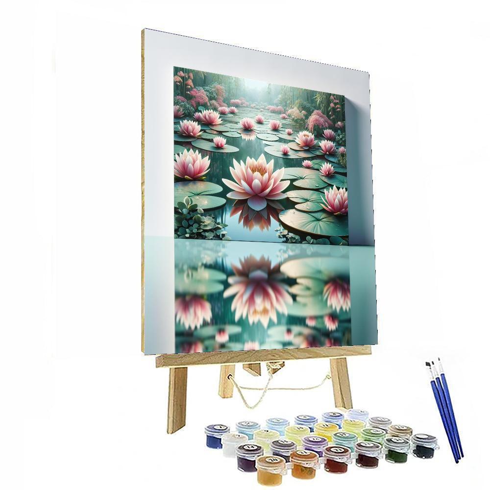 Crystal Water Lily Haven DIY Paint By Numbers