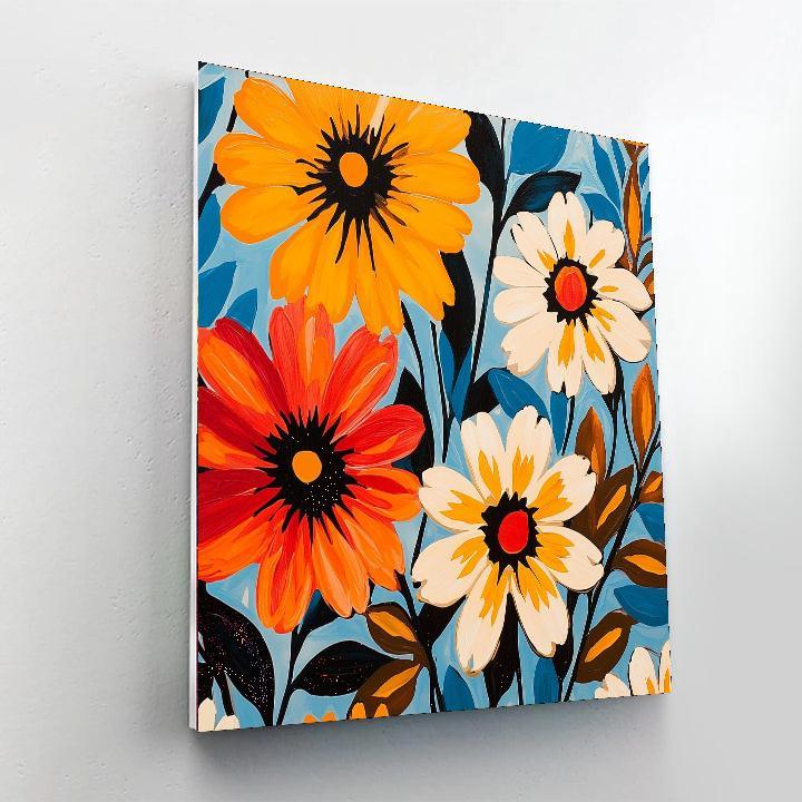 Andy Warhol Inspired Warhol's Botanical Pop  Numbered Painting Kits