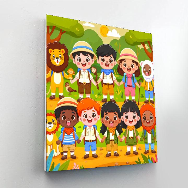 Animal Explorer Club Painting Number Kit