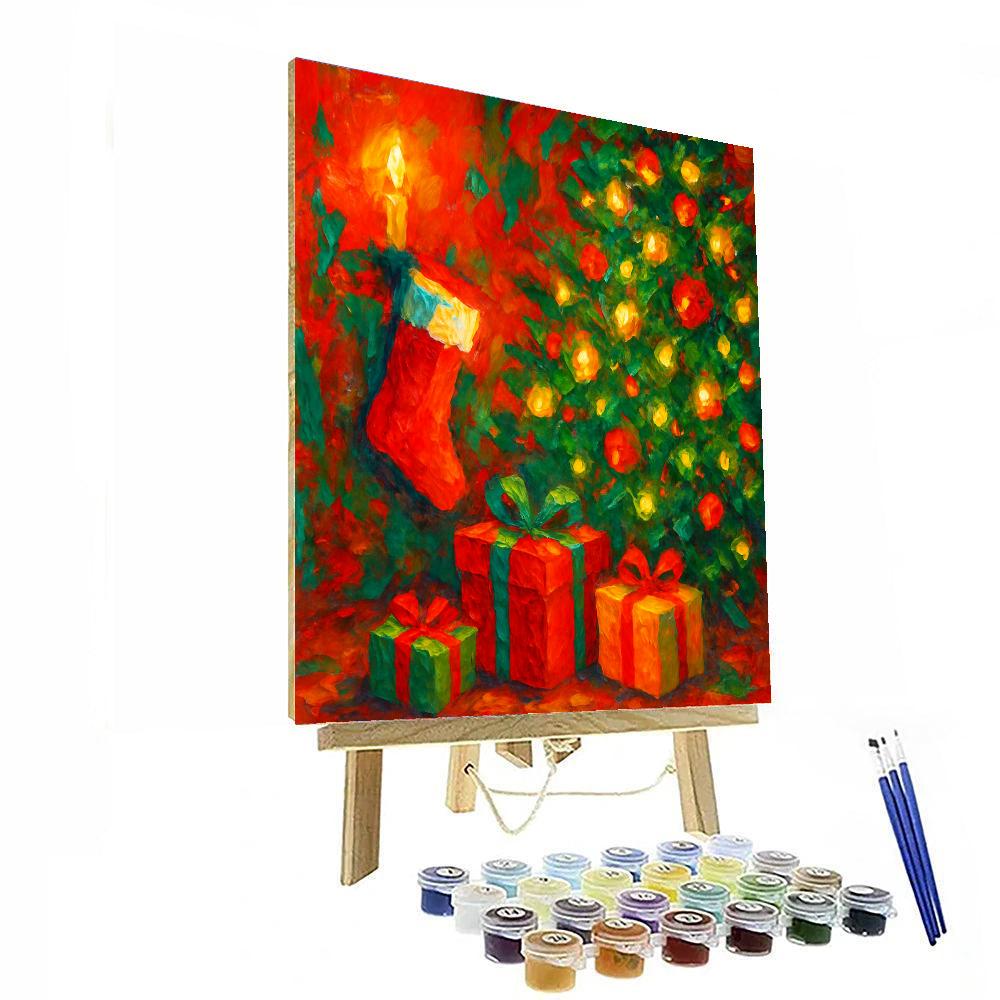 Yuletide Cheer Painting Number Kit