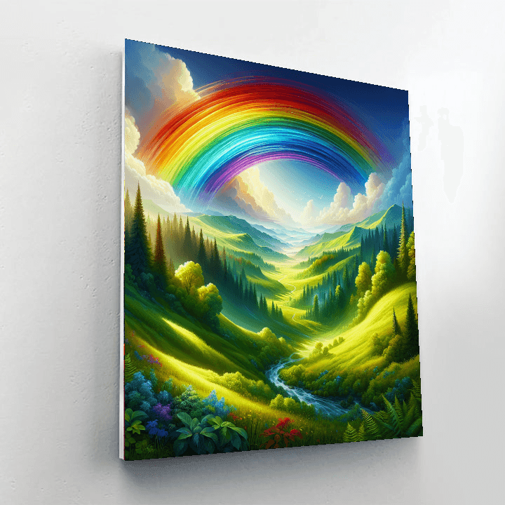 Radiant Rainbow Oasis Paint By Numbers Kits