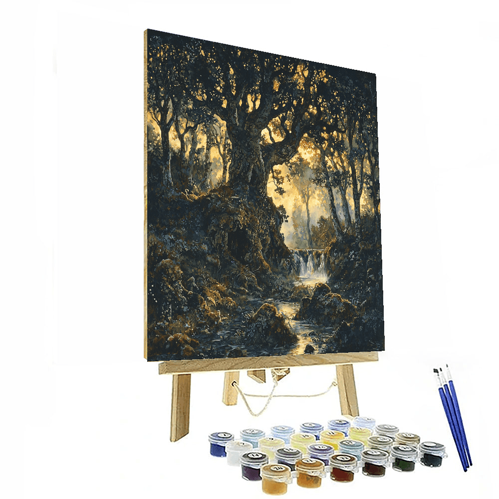 Arthur Rackham Inspired Enchanted Forest Fairytale - DIY Painting By Numbers Kit