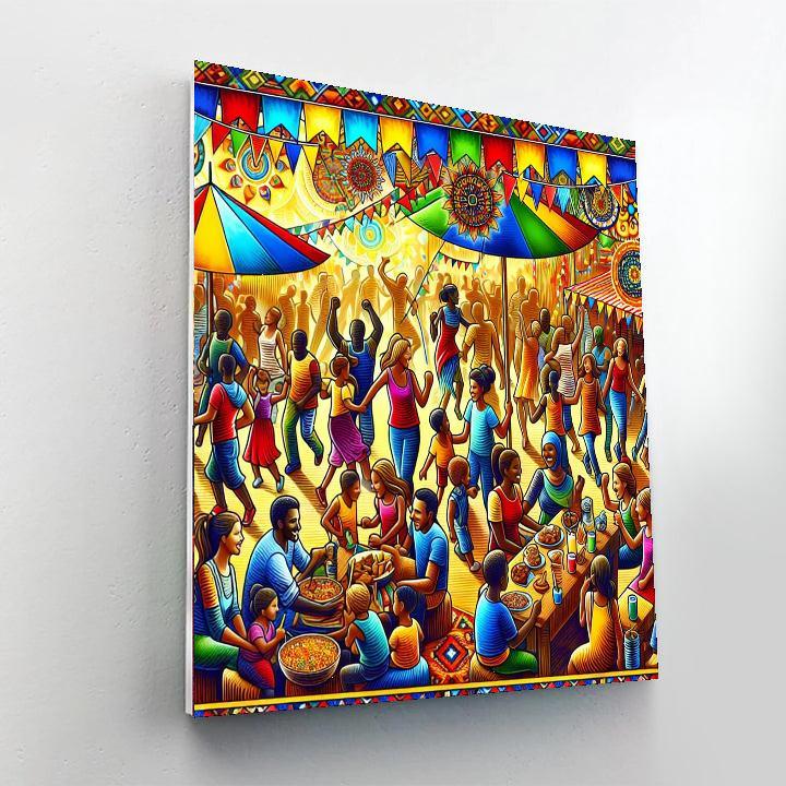 Lively Summer Festival DIY Paint By Numbers