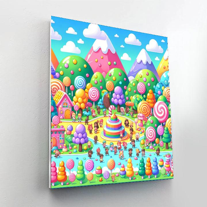 Fun In Candy Land Paint By Numbers